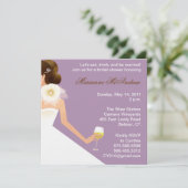 ブライダルワインアンサンブル(薄紫) 招待状 (スタンド正面)