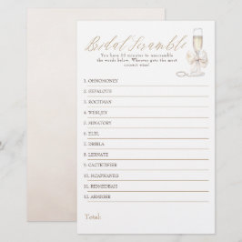 ブライダルワードスクランブルゲームカード - 結婚式の余興
