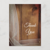 ブライダルヴェイルバーンウッドカントリーウェディングサンキュー ポストカード (正面)