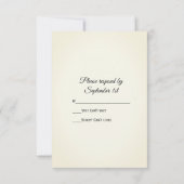 ブライダルヴェイルバーンウッドカントリーウェディングRSVPカード 出欠カード (裏面)