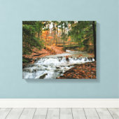 ブライダルヴェイル滝ズインザクリーブランドメトロパークス キャンバスプリント (インサイチュ (ウッドフロア))