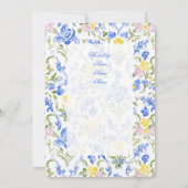 ブライダル名門私立校風のシャワーへの招待 招待状 (裏面)