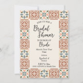ブライダル地中海のシャワーへの招待 招待状 (正面)
