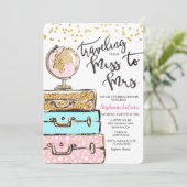 ブライダル恋しく思・シャワー夫人への旅行 招待状 (スタンド正面)