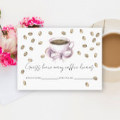ブライダル愛は醸造しているコーヒー豆の数 エンクロージャーカード