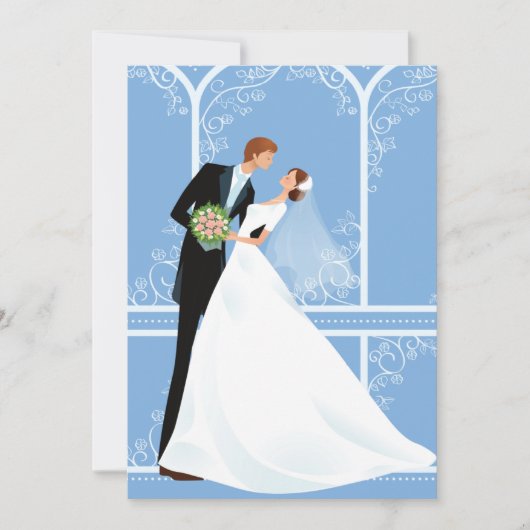 ブライダル抱擁結婚式招待状 招待状 (正面)