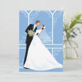 ブライダル抱擁結婚式招待状 招待状 (スタンド正面)