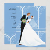 ブライダル抱擁結婚式招待状 招待状 (正面/裏面)