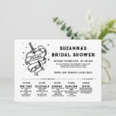 ブライダル旅程バチェロレッテロックnロールハート 招待状 (スタンド正面)