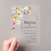 ブライダル昼食会 |ワイルドフラワーボホブライダルシャワー アクリル招待状 (インサイチュ (ポータブル))