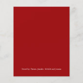 ブライダル昼食会 |ヴィンテージ赤い黒 (裏面)