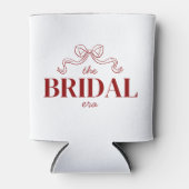 ブライダル時代｜赤いリボンのリボンスケッチの結婚式 缶クーラー (正面)