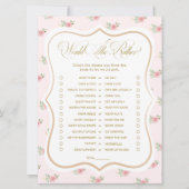 ブライダル紅茶パーティー彼女はむしろゲームカード 招待状 (正面)