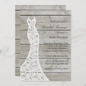 ブライダル素朴シャワーの招待状 招待状 (正面/裏面)