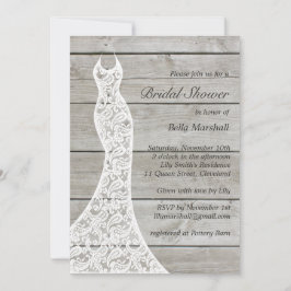 ブライダル素朴シャワーの招待状 招待状