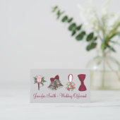 ブライダル結婚のベルフローラ弓の牧師の高官 名刺 (スタンド正面)