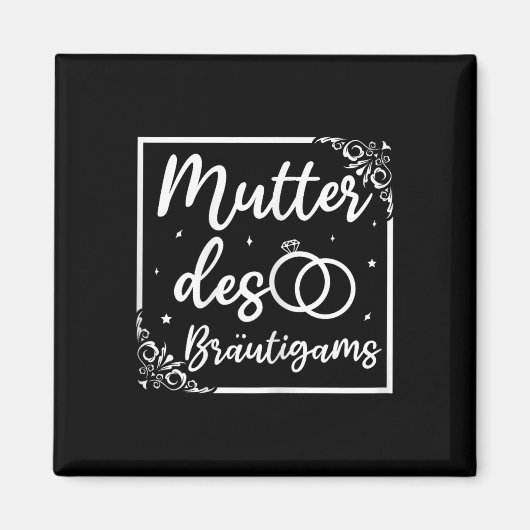 ブライダル結婚の母親 マグネット (正面)