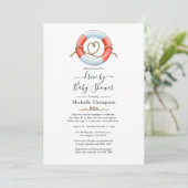 ブライダル航海のまたはベビーシャワーでドライブ 招待状 (スタンド正面)