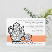 ブライダル茶の色が変わる 招待状 (スタンド正面)