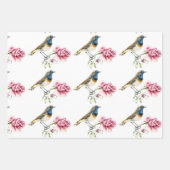 ブライダル茶パーティー水彩包み紙シート ラッピングペーパーシート (正面3)