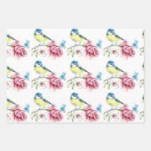 ブライダル茶パーティー水彩包み紙シート ラッピングペーパーシート (正面2)