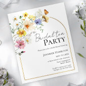 ブライダル茶パーティー |ワイルドフラワーボホブライダルシャワー