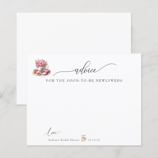 ブライダル茶 |アドバイス (正面/裏面)