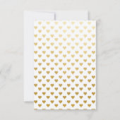 ブライダル誕生日パーティバラ絵を描フローラハート 招待状 (裏面)