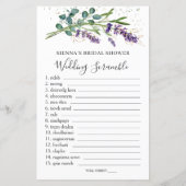 ブライダル財布/スクランブル紙シートの内容 (裏面)