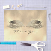 ブライダル金ゴールドグリッターサンキューアイズメタリック 薄葉紙 (クラフト)