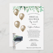 ブライダル長距離シャワー（郵便） 招待状 (正面/裏面)