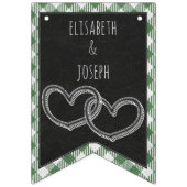 ブライダル&ウェディングシャワー屋外I do BBQパーティー バンティングフラッグ (第1の旗)