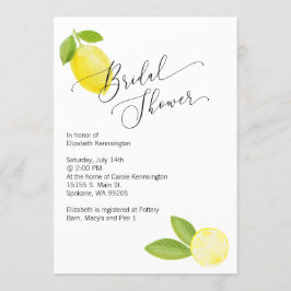 ブライダル/ウェディングシャワー招待状とレモン 招待状