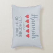 ブライダル＆ウェディングパーティー５ハート花嫁の継母 アクセントクッション (正面(垂直))