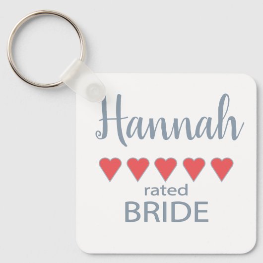 ブライダル&ウェディングパーティー5 ハートの花嫁 キーホルダー (正面)