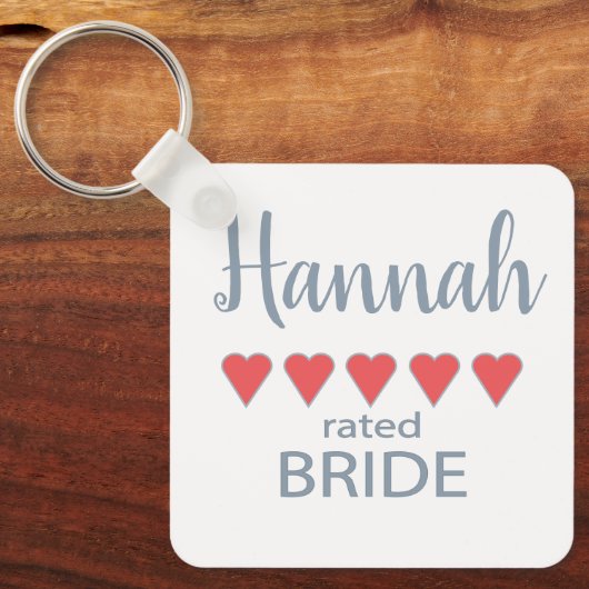 ブライダル&ウェディングパーティー5 ハートの花嫁 キーホルダー (正面)