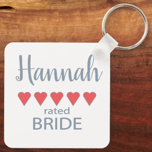 ブライダル&ウェディングパーティー5 ハートの花嫁 キーホルダー (裏面)