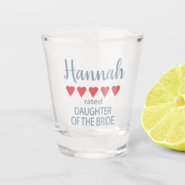 ブライダル＆ウェディングパーティー５ ハート 花嫁の娘 ショットグラス