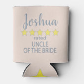 ブライダル&ウェディングパーティー5スターアンクルオブブライド 缶クーラー (正面)