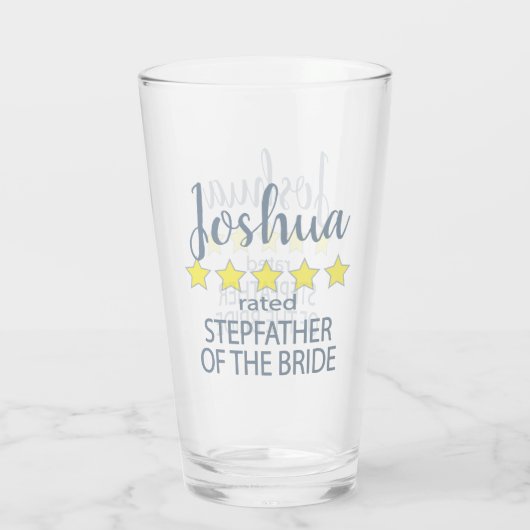 ブライダル&ウェディングパーティー5スター花嫁の義父 タンブラーグラス (裏面)