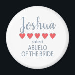 ブライダル&ウェディングパーティー5ハートブエロオブブライド マグネット<br><div class="desc">ブライダルパーティと結婚式のパーティーのメンバーは感じ、彼らのために特別に作られた"5つのハート"の贈り物で愛し、感謝する。愛は全てだ。地元の結婚式でも行結婚先の結婚式でもパーソナライズされた、必ず道に沿ってスマイルを持って来る。カスタマイズ可能なTシャツは、独身者やバチェロレットのパーティーや目的地の結婚式のイベントを強化するためのおもしろい側を持っている。バッグ素晴らしの上司に好意を。ブライダルパーティ及び家族の中には、花嫁、新郎、メイド・オブ・オーナー（花嫁付き添い人）、名誉の母、男最高の性、花婿介添人、女性、花嫁、花嫁、グロムスマン、花娘、花娘、リングや輪持参人、パージュ男、新婦の母、新婦の父、新婦の母、新婦の父、新郎の妹、新郎の兄、新婦の弟、アッシャー、アッシャー官吏，祖母，祖父，ゴッドマザー，ゴッドマザー，ゴッドファーザー，ノナ，ノノ，アブエラ，アブエロ，叔母，伯父，従兄弟，友人，娘，息子，フィアンセ，姪，甥，継母，義兄弟，義妹</div>