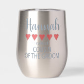 ブライダル&ウェディングパーティー5ハート従兄弟の新郎 (背面)