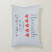 ブライダル&ウェディングパーティー5ハート母の新郎 アクセントクッション (正面(垂直))