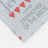 ブライダル&ウェディングパーティー5ハート花嫁の義父 フリースブランケット (角)