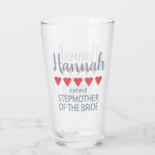 ブライダル&ウェディングパーティー5花嫁のハート継母 タンブラーグラス (裏面)