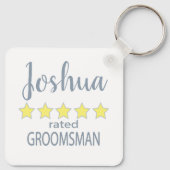 ブライダル＆ウェディングパーティー ５つ星のブライズメイド キーホルダー (裏面)