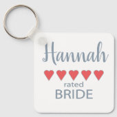ブライダル&ウェディングパーティー 5 ハートの花嫁 キーホルダー (正面)