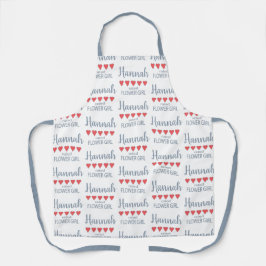 ブライダル＆ウェディングパーティー ５ ハート フラワーガール エプロン