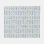 ブライダル＆ウェディングパーティー 5つ星 新婦の義父 フリースブランケット (正面(横))