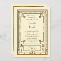 ブライダル·シャワー·インビテーション，ギャツビー·メタ素晴らしル·アイボリー